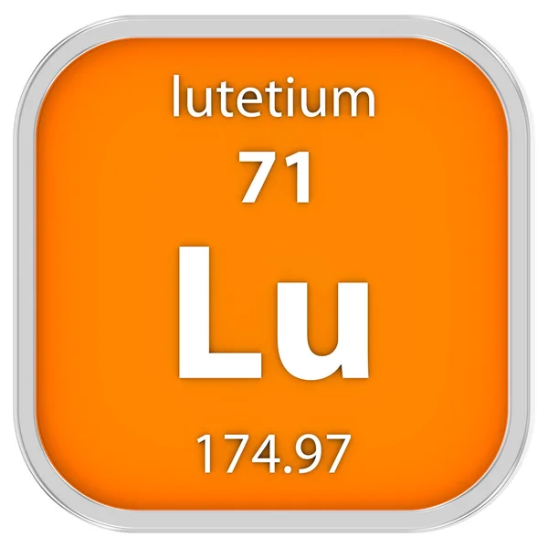 Lutetium material sign — Stock Photo, Image