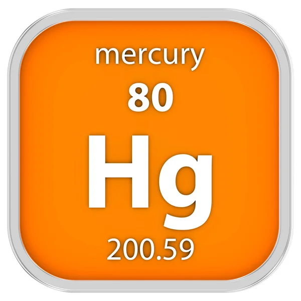 Mercury material sign — Stock Photo, Image