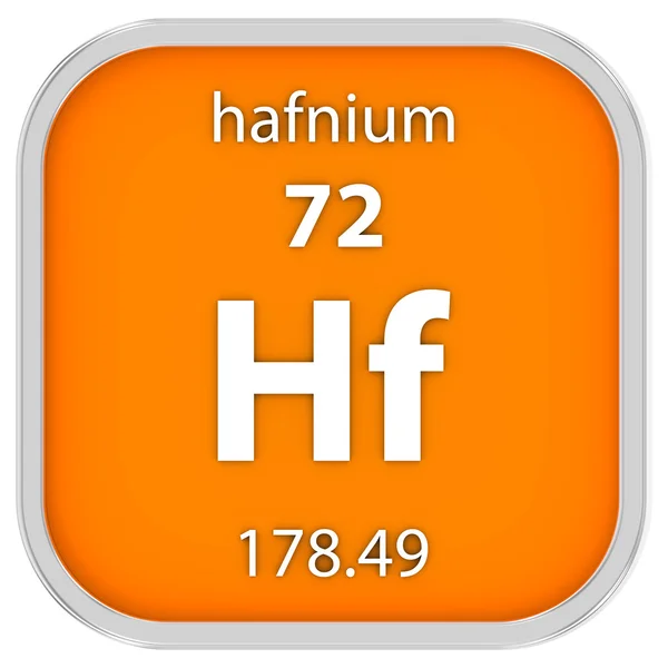 Hafnium signe matériel — Photo