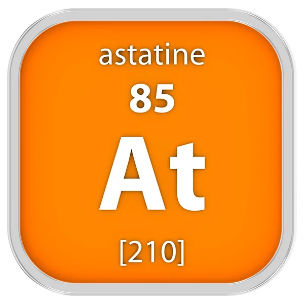 Astatine material sign — Stock fotografie