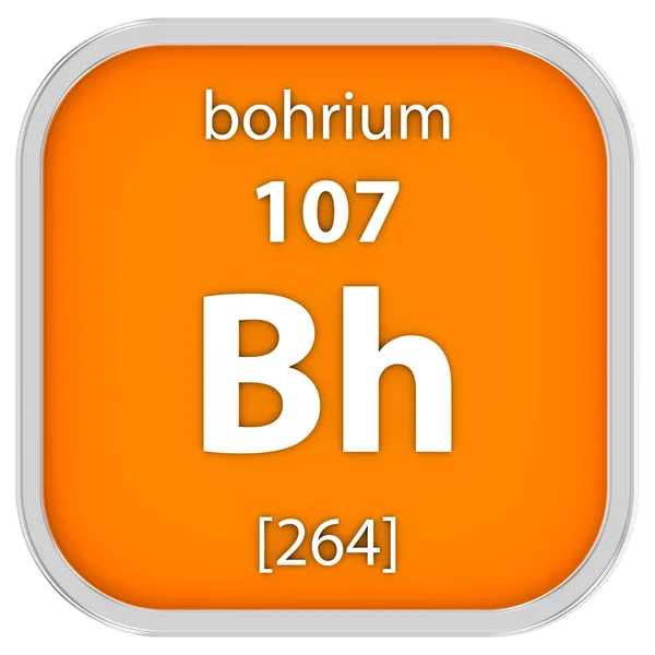 Bohrium materiële teken — Stockfoto