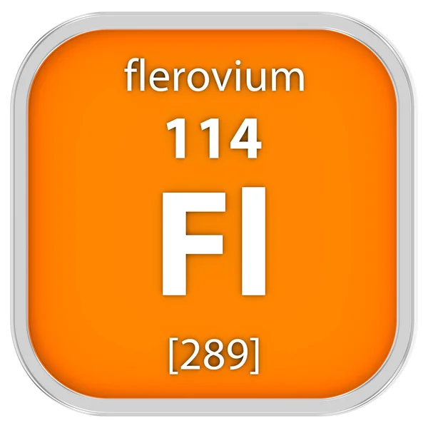 Flerovium materiële teken — Stockfoto