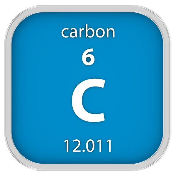 Materiální znak uhlíku — Stock fotografie