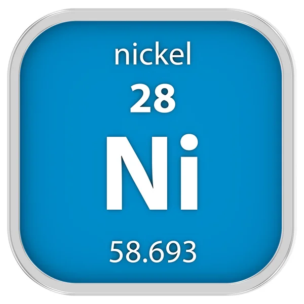 Nickel material sign — Stock Photo, Image