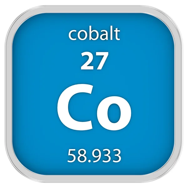 Materiální znak kobaltu — Stock fotografie