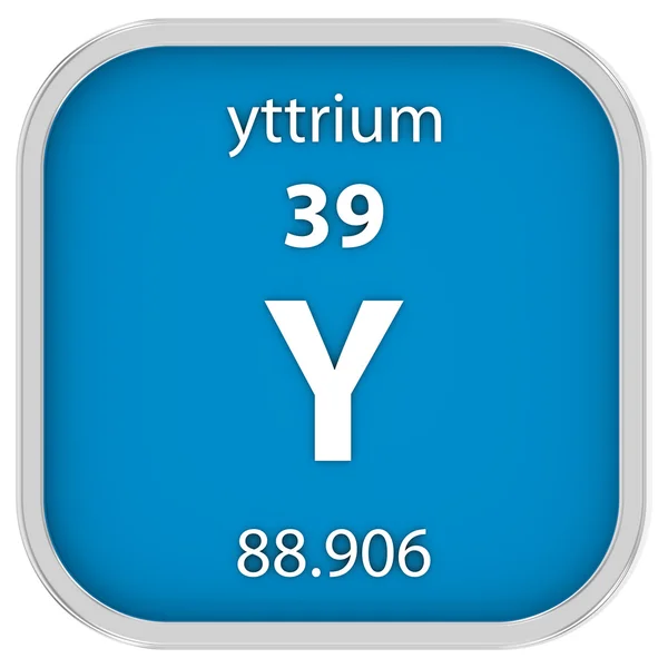 Yttrium materiële teken — Stockfoto