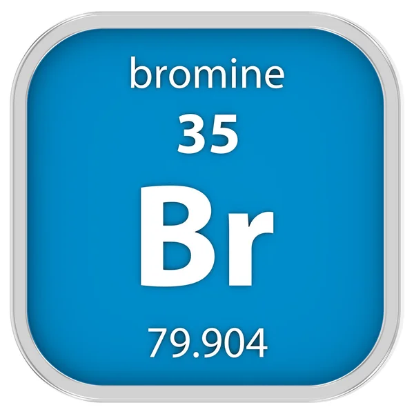 Bromine material sign — Stock Photo, Image