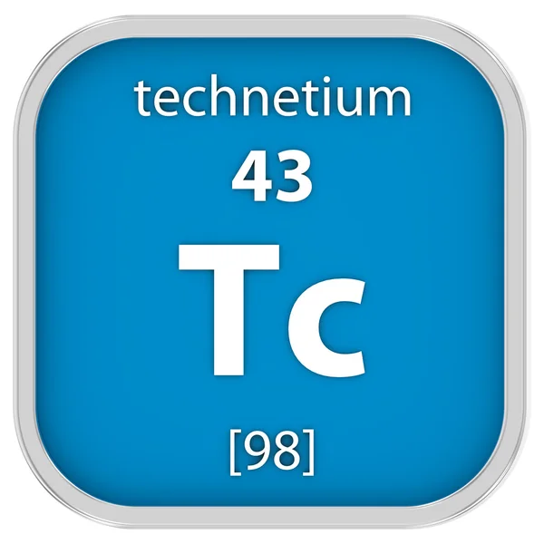 Technetium material sign — Stock Photo, Image