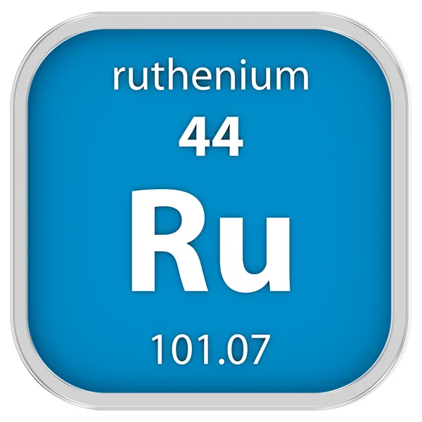 Ruthenium material sign — Stock Photo, Image