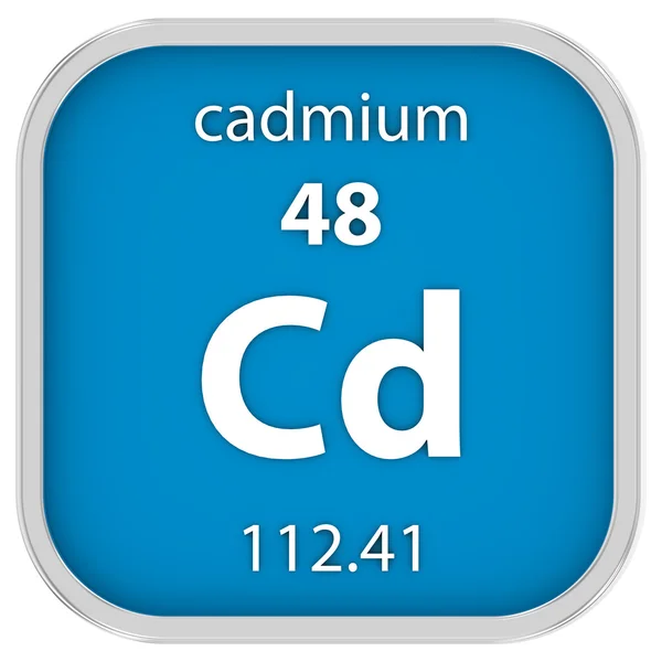 Matériau du cadmium signe — Photo