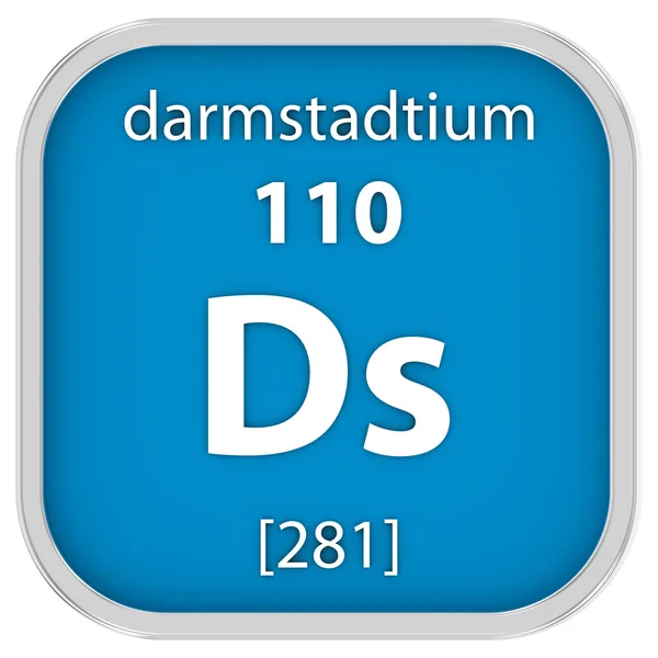 Darmstadtium materiële teken — Stockfoto