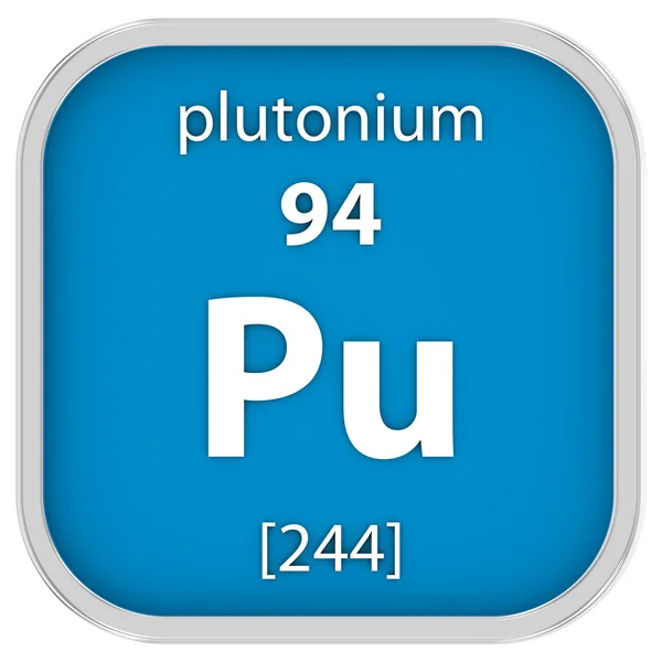 Plutonium materiella tecken — Stockfoto