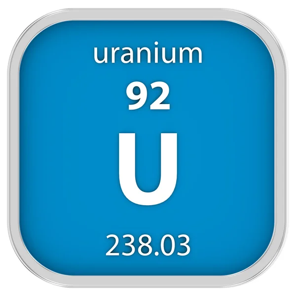 Signo de material de uranio —  Fotos de Stock