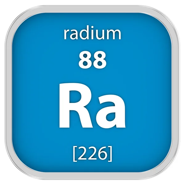 Radium materiella tecken — Stockfoto