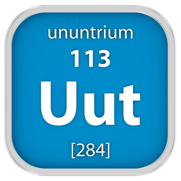 Ununtrium materiële teken — Stockfoto