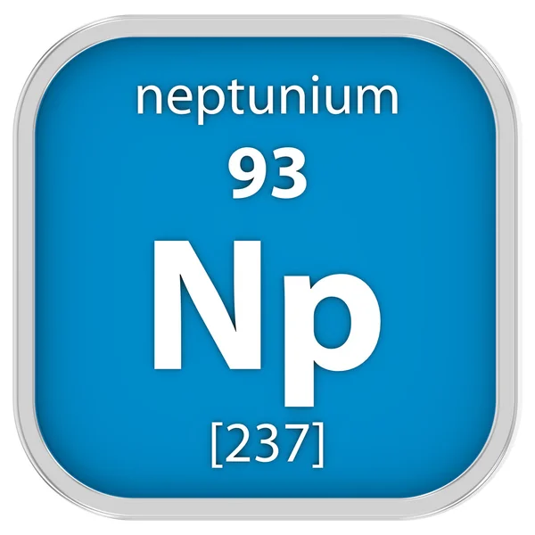 Neptunium materiële teken — Stockfoto