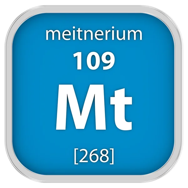 Meitnerium-Materialzeichen — Stockfoto