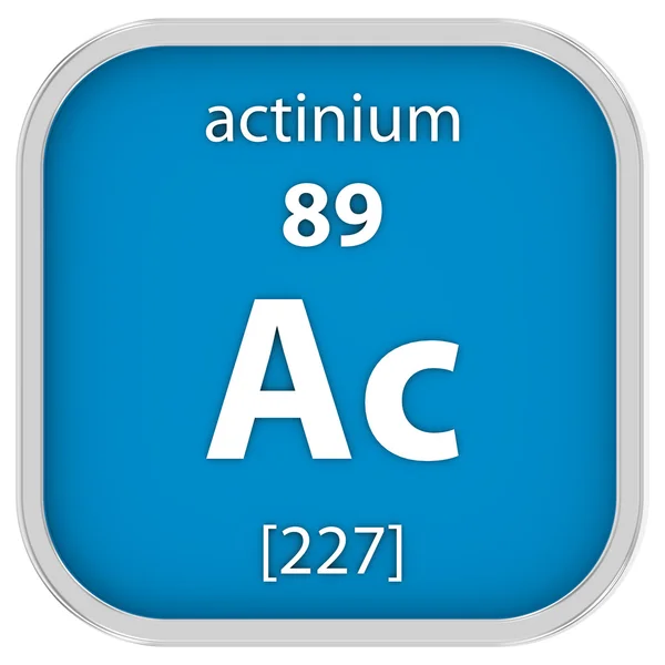 Actinium material sign — Stock Photo, Image