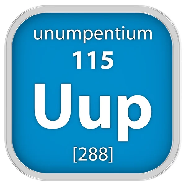 Unumpentium material sign — Stock Photo, Image