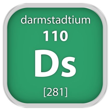 Darmstadtium malzeme işareti