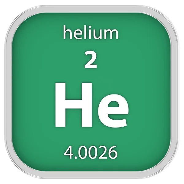 Helium-Materialzeichen — Stockfoto