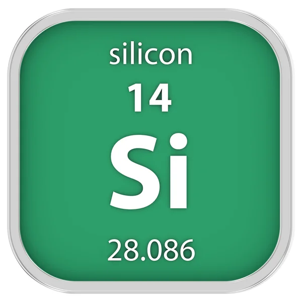 Silicon materiële teken — Stockfoto