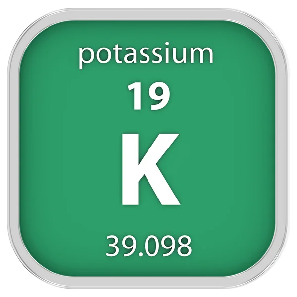 Kalium materiella tecken — Stockfoto