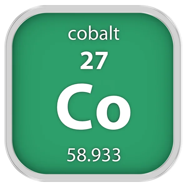 Cobalt material sign — Stock Photo, Image