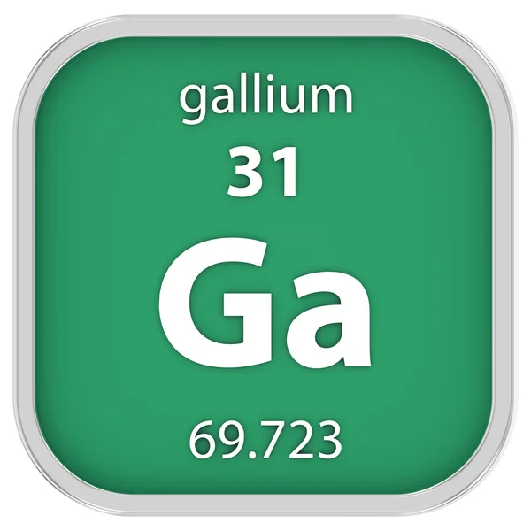 Gallium materiella tecken — Stockfoto