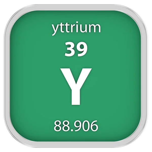 Yttrium signe matériel — Photo