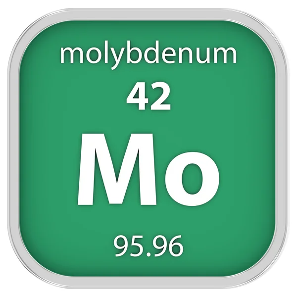 Molybdenum material sign — Stock Photo, Image