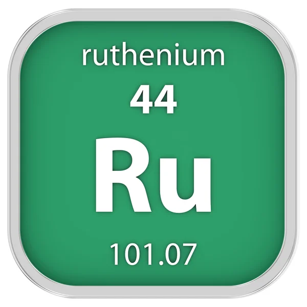 Ruthenium materiële teken — Stockfoto