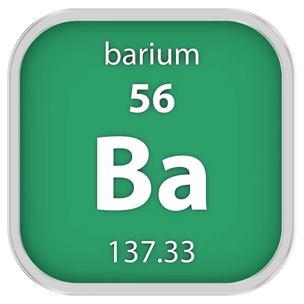 Tegn på bariummateriale – stockfoto