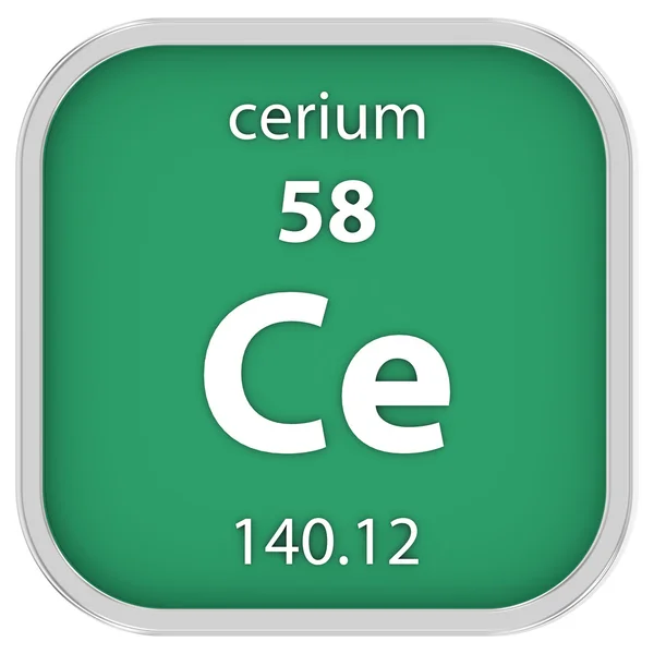 Cerium material sign — Stock Photo, Image