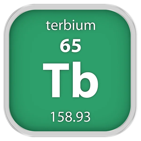 Terbium signe matériel — Photo