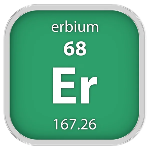 Erbium sinal material — Fotografia de Stock