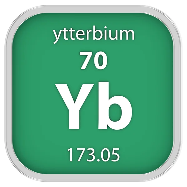 Ytterbium materiële teken — Stockfoto