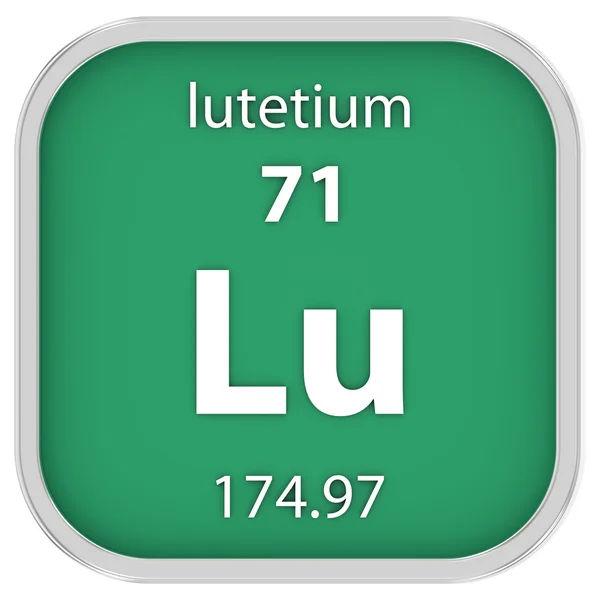 Materiał znak: Lutetium — Zdjęcie stockowe