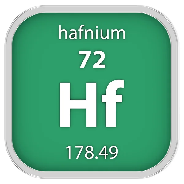 Hafnium materiella tecken — Stockfoto