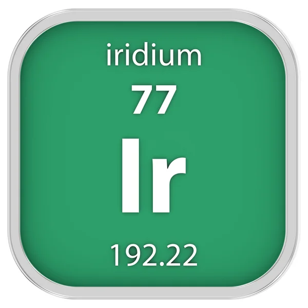 Iridium material sign — Stock Photo, Image