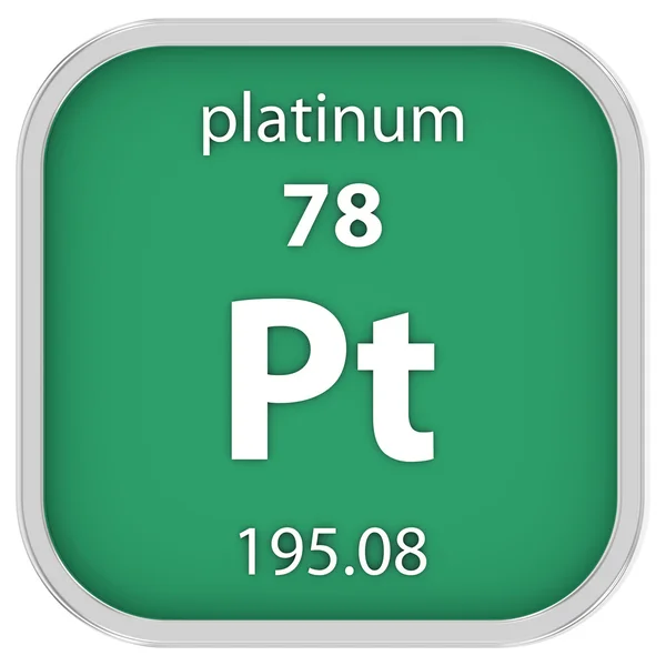 Platinum material sign — Stock Photo, Image