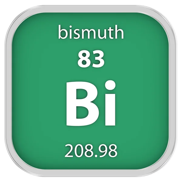 Materiał znak bizmutu — Zdjęcie stockowe