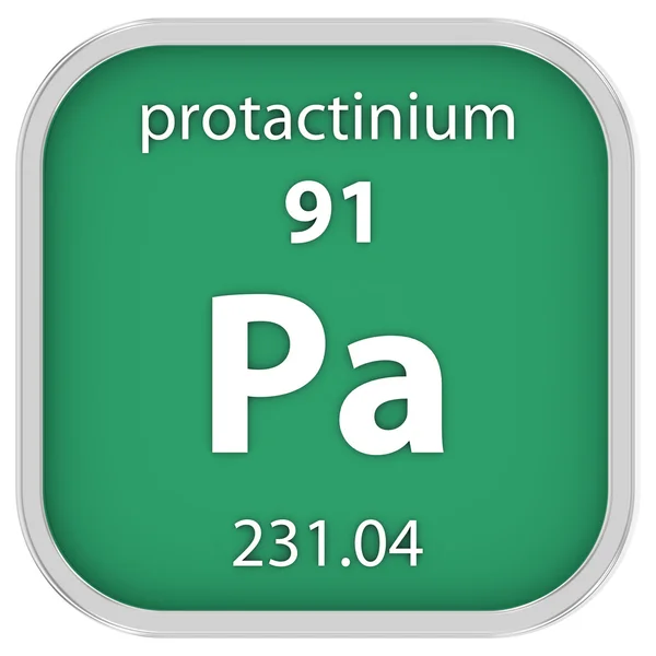 Protactinium material sign — Stock Photo, Image