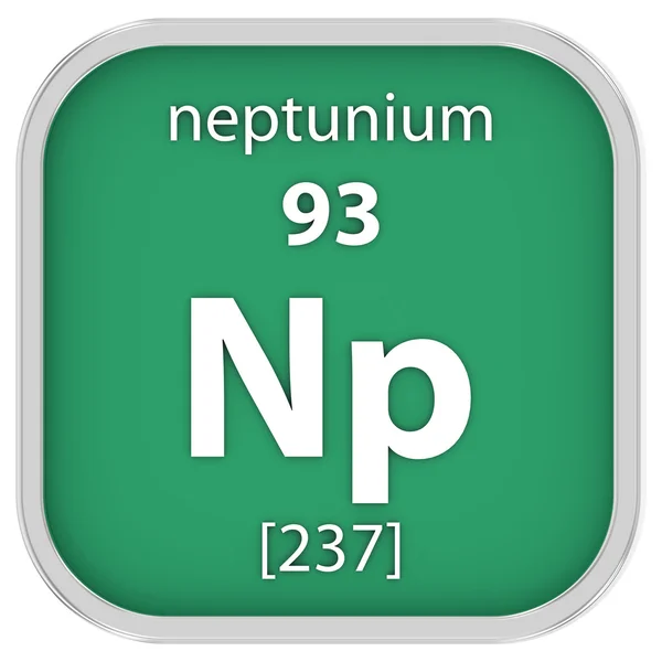 Neptunium-Materialzeichen — Stockfoto