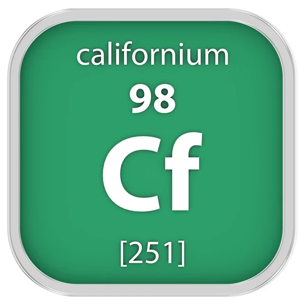 Signo de material californiano — Foto de Stock