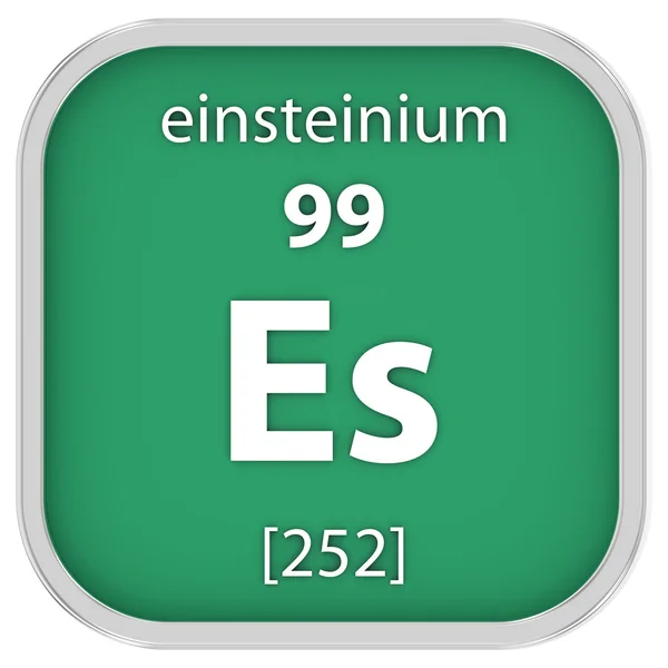 Signo de material de einsteinio —  Fotos de Stock