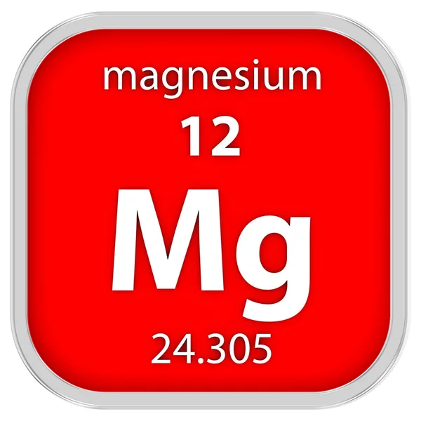 Magnesium materiële teken — Stockfoto