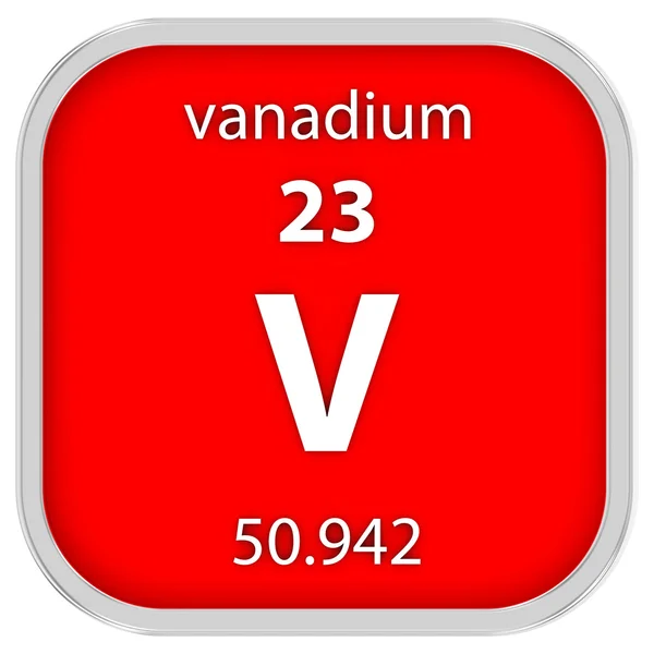 Vanadium materiële teken — Stockfoto