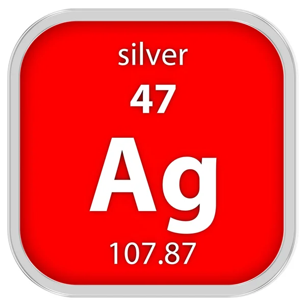 Gümüş malzeme işareti — Stok fotoğraf