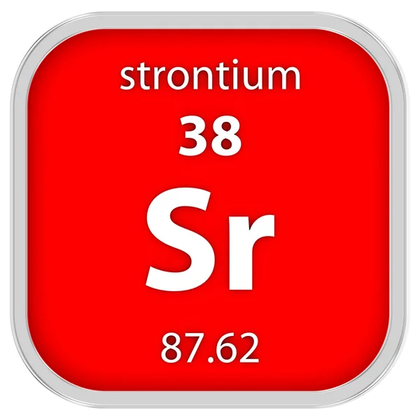 Strontium materiella tecken — Stockfoto